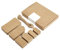 Box.it.pack.it Kraft Paper Gift Tags, Brown, Mixed Shape, 200 Pack with String,9x5cm, 5x3cm, 4x2cm,8x4cm, 5x3cm, 4x2cm