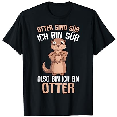 Otter sind süß Seeotter Kinder Damen Mädchen T-Shirt