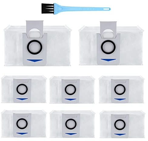 AiLomey 8 Pack Vacuum Bags for ECOVACS DEEBOT X1 Omni / X1 e Omni / T20 Omni, Dust Bags for ECOVACS DEEBOT X1 Turbo, Replacement Bags for ECOVACS DEEBOT X1 Plus Robot Vacuum