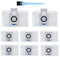AiLomey Lot de 8 Sac d'aspirateur Accessoires pour Ecovacs Deebot X1 Omni / X1 e Omni / T20 Omni, Aspirateur Accessoires de rechange Sac à poussière
