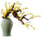 Künstliche Bäume Zypresse Willkommen Kiefer Bonsai Künstlicher Bonsai Baum 69,8 cm große gelbe Simulation Blume Indoor Wohnzimmer Dekor Simulation Gelber Pflaume Bonsai Baum mit Keramikvase