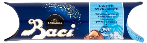 6x Perugina Baci Bijou Latte 3 Pralinen mit Milchschokolade gefüllt mit Gianduja und Haselnuss 37,5