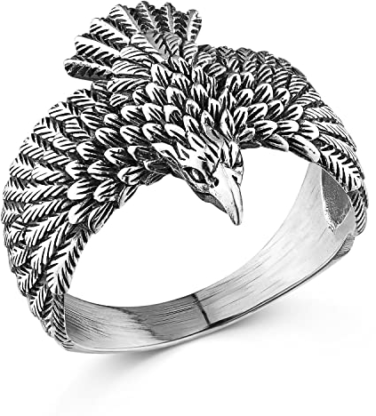 Materia Adler Ring Herren 925 Silber Siegelring Männer Schmuck massiv SR-3-62