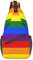 Sling Rucksack LGBTQ Reisen Wandern Daypack Muster Seil Crossbody Umhängetasche