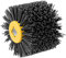 Shineboc Abrasivi Wire,Drum Brush #120 Spazzola Brunishing Lucidatura de nylon mobili in Legno Brillante per Lucidatura Striping Disegno Grit(Grigio)
