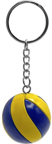 AUTOZOCO Schlüsselanhänger, Volleyball-Schlüsselanhänger, Volleyball-Schlüsselanhänger, Schlüsselanhänger, Fußball, Strand, Volleyball, Schlüsselanhänger, Ball, Material: Kunststoff, Durchmesser des