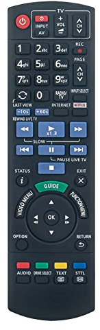 VINABTY Neu N2QAYB001113 Fernbedienung Ersatz für Panasonic Blu-ray Disc Recorder DMR BCT765 DMR BCT760 DMR-BCT76 DMR-BCT760 DMR-BCT765 DMR-BST760 DMR-BST765 DMR-BCT760EG Remote Controller