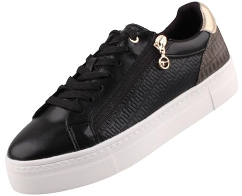 Tamaris Damen Schnürer Vegan schwarz 42