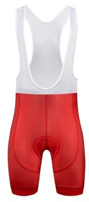 DUNSBY Salopette da uomo da ciclismo pantaloncini estivi da bicicletta pantaloni da bici da corsa su strada collant ciclismo ciclismo pantaloncini ciclismo mountain bike, Rosso, XXL