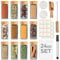 Praknu Gewürzgläser Eckig mit FSC® Bambusdeckel - 24er Set - Gewürz Organizer - Mit Streueinsatz - Gewürzdosen 120ml - Inkl. Etiketten zum Beschriften, Reinigungsbürste & Holzlöffel