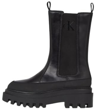 Calvin Klein FLATFORM CHELSEA BOOT LTH WN, schwarz(gtblack), Gr. 41