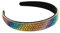 scicent Haarreifen Damen Gepolsterte Strass- Haarband Damen- Diamant- Kristall- Perlen Breites Haar- Reifen Kristall- Verzierter Stirnband- Haar- Zubehör für Frauen - 16708