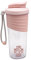 Teaque Protein Shaker Bottle 700ml, Shaker Cup Gym Shaker Bottle Milkshake with Mixer Ball, Sports Supplements Shakers Leak Proof Protein Shaker Cup, BPA Free, Easy to Grip & Temperature Safe-Pink