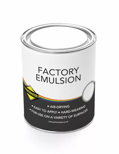 Paintmaster Factory Emulsion Paint: Ideal for Interior Walls, Floors, and Ceilings - White and Magnolia Options Available (Factory Emulsion Paint - White, 20L)