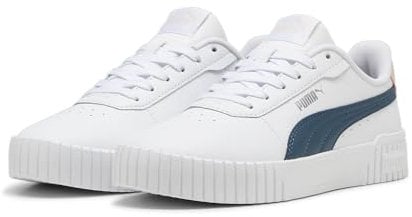 PUMA Damen Carina 2.0 Sneakers 40, White Gray Skies Island Pink