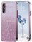 PanXCase Paillettes Coque pour Samsung Galaxy A14 4G/5G - Étui Transparente Glitter Dessin Élégant Souple Ultra Fine Fille Femme Légère Antichoc Housse (Rose)