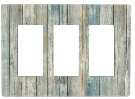 3-Gang-Wippschalter/Dekorateur Lichtschalter, Wandplatte, dekorative elektrische Frontplatte, Dimmer