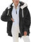 KHIRVWL Offerte Lampo del Giorno Invernale da Donna Giacca Cappotto Felpa in Pile Donna con Cappuccio Cappotto Donna Maglia Ragazza Maniche Lunghe Caldo Camicia Giacche Regalo Ragazza