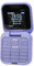 ASHATA Mini Flip Mobile Phone, 2G Foldable Cell Phone Tiny Phone Support FM Radio Magic Voice Blacklist Speed Dial Vibration, 32MB RAM, 2 SIM Card Slots, LED Flashlight, Easy to Use