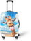 Dremagia Verdickte Reisegepäck-Abdeckung, 45,7 cm, 61 cm, 66 cm, 71,2 cm, 76,2 cm, 76,2 cm, 81,3 cm,, Lustiges Giraffen-Tier, S(for 18-21 inch luggage)