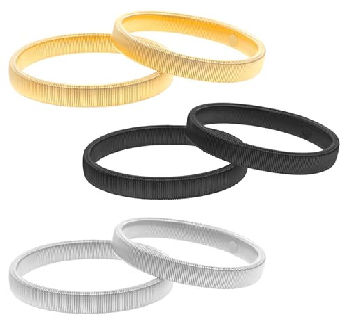 Psyqtsuary 6 Pcs Sleeve Garters, Anti-Slip Sleeve Bands Elastic Arm Bands Adjustable Metal Shirt Sleeve Holders Stretchy Shirt Armbands Sleeve Cuffs Elastic Sleeve Arm Garters for Men, Women