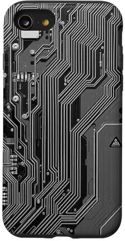 Schéma détaillé de la carte mère avec circuits électroniques Coque pour iPhone SE (2020) / 7 / 8
