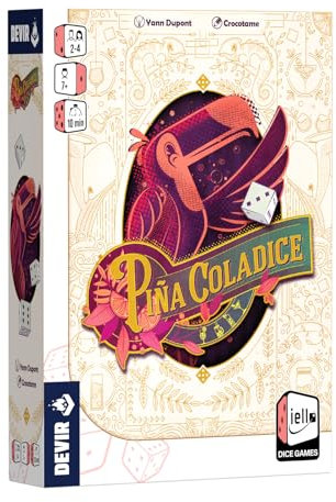 Devir - Ananas Coladice, Würfelspiel, lustig und interaktiv, Würfelbassen, 2-4 Spieler, 8-jähriges Spiel (BGPINTR)