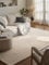 Hanse Home Wollteppich Eleni - Natur Wohnzimmerteppich - Handgetuftet - Hygge Skandi, Boho Teppich Wolle für Wohnzimmer, Schlafzimmer, Esszimmer, Flur - Natur Weiß, 200x300cm