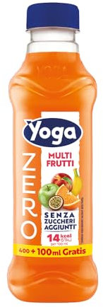 Yoga Multi Frutti ZERO 12 Bottiglie da 500ml Bevanda Senza Zuccheri Aggiunti, Senza Glutine