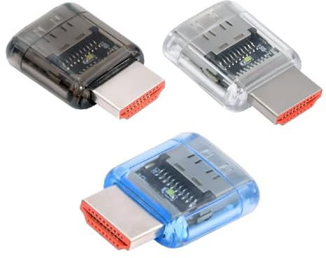 cablecc 3PCS HDMI 2.1 Extension Adapter - Male to Female 8K@60Hz/4K@120Hz Ultra HD Extender with Smart LED Light for HDTV Monitor Gaming Console PS5 Xbox