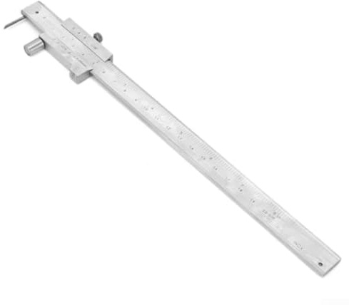 Calibro per tracciare in metallo in acciaio inox da 200 mm per misurazioni precise e marcatura su legno, acciaio, ferro e plastica applicazioni