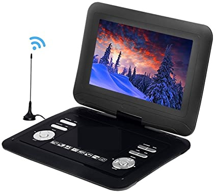 Lecteur DVD Portable, Lecteur DVD Portable voiture TV 13.9 pouces grands joueurs écran LCD for jeu FM DVD VCD CD MP3 MP4 avec antenne TV manette