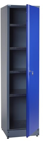 Kupper Hochschrank 70397, ultramarinblau, 45,5X 180 x 45 cm, inkl. 4 Fachböden mit Einer Traglast von jeweils 75 kg.