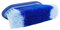 BR Haarbürste, Mittlere Bürste mit 7 cm weichen Nylon-Borsten für glänzendes Fell, Soft Grip, Farbe: Kobalt/L.blau, für Alle Haartypen, Tierbesitzer