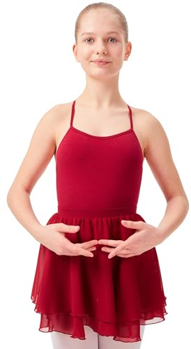 tanzmuster ® Ballettrock Mädchen - Elli - Gr. 92-170 - aus Chiffon zum Reinschlüpfen - Röckchen fürs Kinder Ballett
