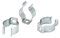 WITTKOWARE 10x Tool Clips, Federklemmen aus Federstahl, verzinkt, offen, z.B. für Kabel oder Rohre, Spannbereich-Ø 19-21mm