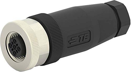 TE Connectivity T4110401041-000 Sensor-/Aktor-Steckverbinder, unkonfektioniert M12 Buchse, gerade Polzahl Sensoren: 4 1