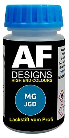 Alex Flittner Designs Lackstift für MG JGD Oxygen Blue Metallic schnelltrocknend Tupflack Autolack