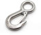 POFET Heavy Duty American Cargo Hook Hoisting Hook,0.2T-304 Acciaio Inox Grande Occhio Cargo Hook con fermo Carico di lavoro 500KG