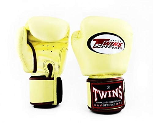 Twins Special BGVL3 Boxhandschuhe - Echtes Leder - Vanille - 16 oz