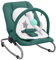 vidaXL Babywippe mit Spielzeugen Sitzpolster 3-Punkt-Sicherheitsgurt Spielbogen Babyschaukel Schaukelwippe Babywiege Liege Grün Stahl