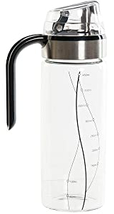 DKD Home Decor Huilier Noir Transparent Acier inoxydable Verre Borosilicate (450 ml) (10,5 x 7 x 22 cm)