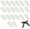 10 Paare Brille Nasenpads Silikon Nasenpads Rutschfeste Selbstklebende Nasenpads für Brillen Sonnenbrillen,Transparent,1.8mm
