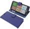 foto-kontor Custodia a Libro Compatibile con Brondi Amico Smartphone XL Nero Cover di Colore Blu/Azzurro