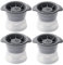 PIPITA 4Pcs Circular Ice Hockey Mold, 7.5 cm Silicone Ice Sphere Moulds for Whiskey Tumbler Glass, Crystal Bourbon Glass, Freezer Ice Mold Kitchen Gadgets
