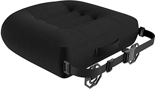 Sitzauflage/Sitzerhöhung Auto, Sitzkissen/Stuhlkissen 40x40 Bürostuhl Ergonomisch Orthopädisches Sitzkissen für Esstisch Stühle/Bürostuhl/Rollstuhl/Gartenstühle/Sofa Rücken Sitzkissen (A black)
