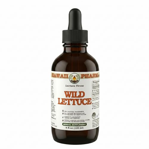 Wild Lettuce (Lactuca Virosa) Dry Herb Alcohol-Free Liquid Extract Glycerite 120 ml