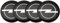 GHXSport 4 Stück Radnabenkappen, für Opel OPC Astra J H G K Insignia Corsa D B E Mokka Vectra 56MM Radmittenkappen-Ersatz staubdicht Felgen Naben Radkappen Auto-Styling-Zubehör