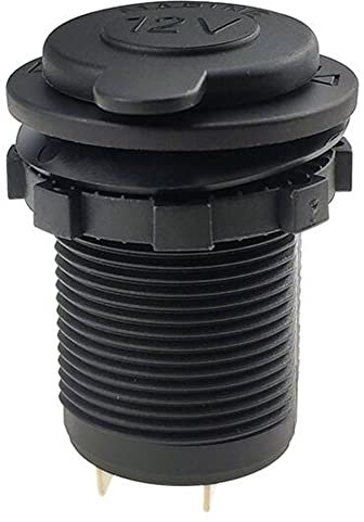Enchufe Hembra para Encendedor De Cigarrillos, Impermeable DC 12V-24V Toma De Corriente para Automóvil con Tapa Encendedor De Cigarrillos para Automóvil Adaptador para Encendedor De Cigarrillos