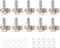 Pxyelec Guitar Potentiometer Audio Pots A250K OHM Replacement Pack of 10, Shaft Base Dia 16.5mm